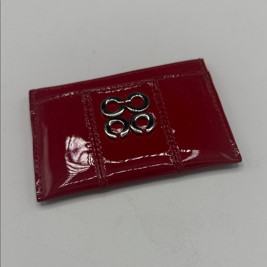 Coach Red Patent Leather Card Holder Coach Red Patent Leather Card Holder